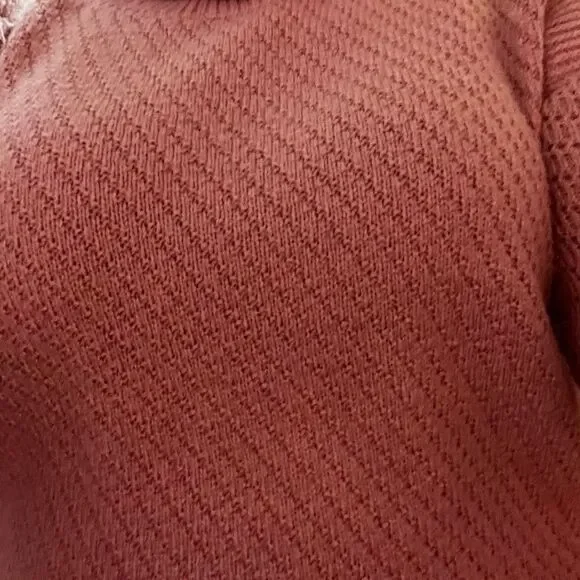 St. Johns Bay SMALL Pink Sweater "Fits Like A Large" - Picture 7 of 11